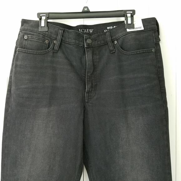 J. Crew Mid Rise 90's Classic Straight Fit Jeans Size 30 Charcoal NWT $148 BT581 - Picture 2 of 8